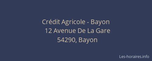 Crédit Agricole - Bayon