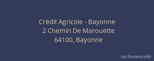 Crédit Agricole - Bayonne
