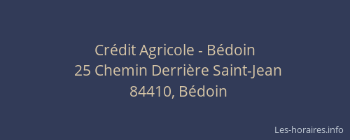 Crédit Agricole - Bédoin