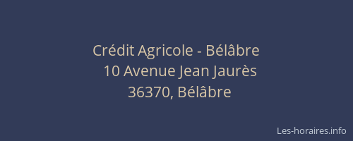 Crédit Agricole - Bélâbre