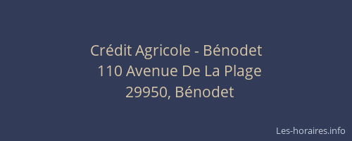 Crédit Agricole - Bénodet