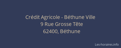 Crédit Agricole - Béthune Ville