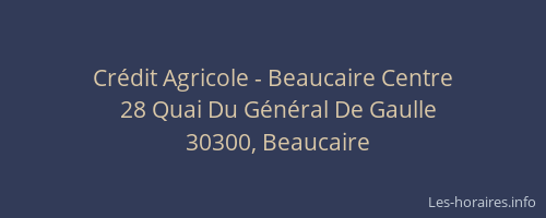 Cr&eacute;dit Agricole - Beaucaire Centre