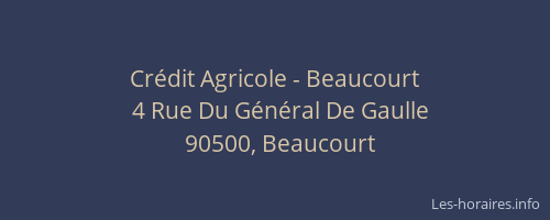 Crédit Agricole - Beaucourt