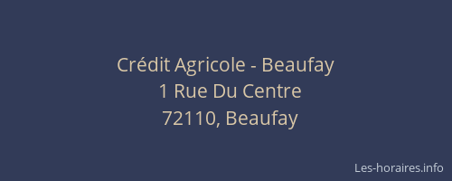 Cr&eacute;dit Agricole - Beaufay