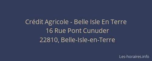 Cr&eacute;dit Agricole - Belle Isle En Terre