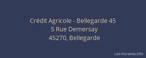 Crédit Agricole - Bellegarde 45