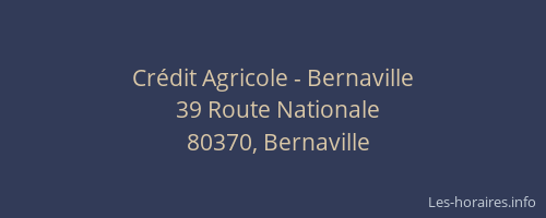 Crédit Agricole - Bernaville