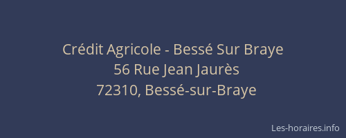 Cr&eacute;dit Agricole - Bess&eacute; Sur Braye
