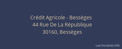 Crédit Agricole - Bessèges