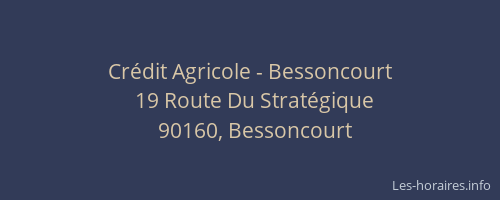 Crédit Agricole - Bessoncourt