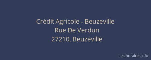 Cr&eacute;dit Agricole - Beuzeville