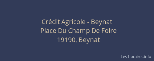 Crédit Agricole - Beynat