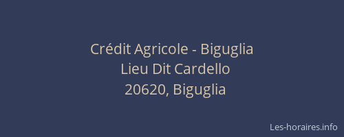 Cr&eacute;dit Agricole - Biguglia