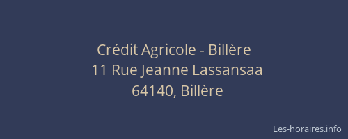 Crédit Agricole - Billère