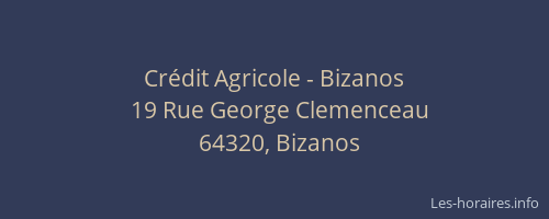 Cr&eacute;dit Agricole - Bizanos