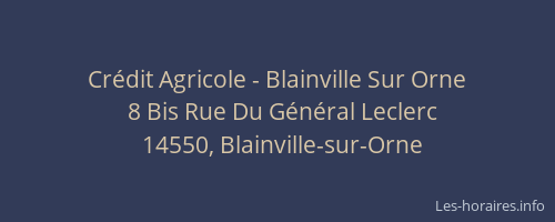 Cr&eacute;dit Agricole - Blainville Sur Orne