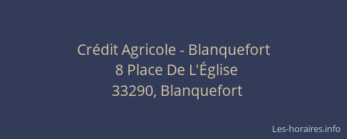 Crédit Agricole - Blanquefort