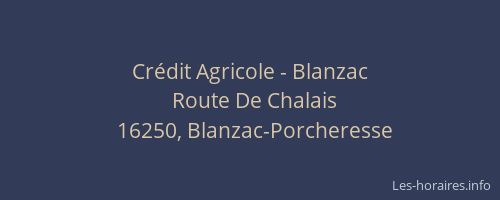 Crédit Agricole - Blanzac