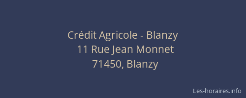 Crédit Agricole - Blanzy