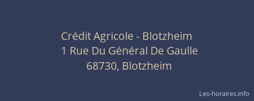 Crédit Agricole - Blotzheim