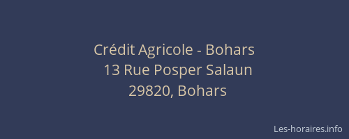 Crédit Agricole - Bohars