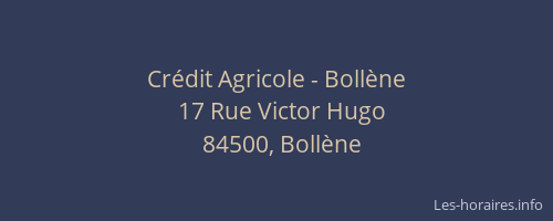 Cr&eacute;dit Agricole - Boll&egrave;ne