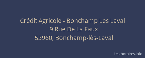 Crédit Agricole - Bonchamp Les Laval