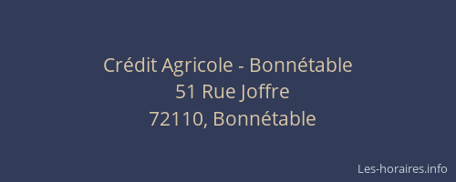Crédit Agricole - Bonnétable