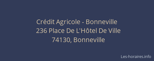 Crédit Agricole - Bonneville
