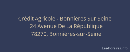 Crédit Agricole - Bonnieres Sur Seine