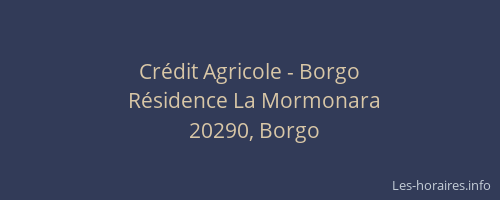 Crédit Agricole - Borgo