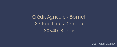 Crédit Agricole - Bornel