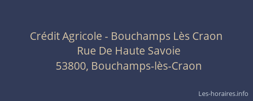 Crédit Agricole - Bouchamps Lès Craon