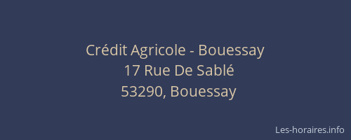 Crédit Agricole - Bouessay