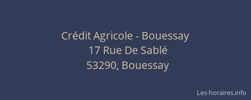 Cr&eacute;dit Agricole - Bouessay
