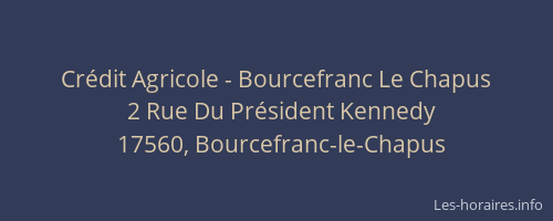 Crédit Agricole - Bourcefranc Le Chapus