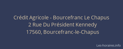 Cr&eacute;dit Agricole - Bourcefranc Le Chapus