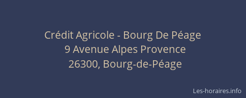 Crédit Agricole - Bourg De Péage