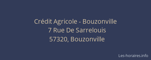 Crédit Agricole - Bouzonville