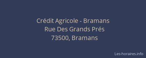Crédit Agricole - Bramans
