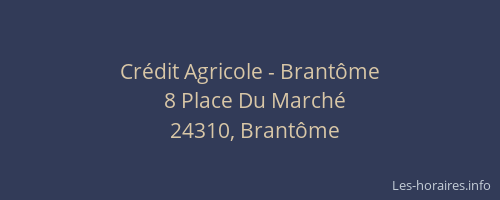 Crédit Agricole - Brantôme