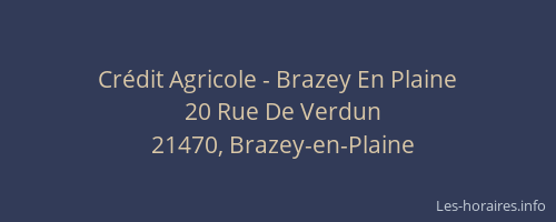 Crédit Agricole - Brazey En Plaine