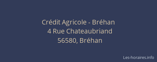 Crédit Agricole - Bréhan