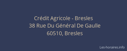 Crédit Agricole - Bresles