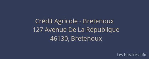 Crédit Agricole - Bretenoux