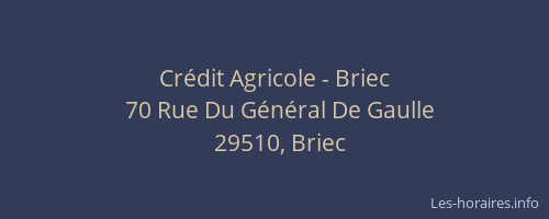 Crédit Agricole - Briec