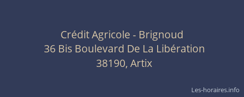 Crédit Agricole - Brignoud