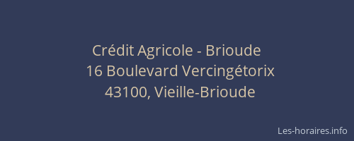 Crédit Agricole - Brioude