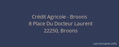 Cr&eacute;dit Agricole - Broons